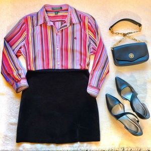 Ralph Lauren Rainbow Multicolored striped Shirt 🌈